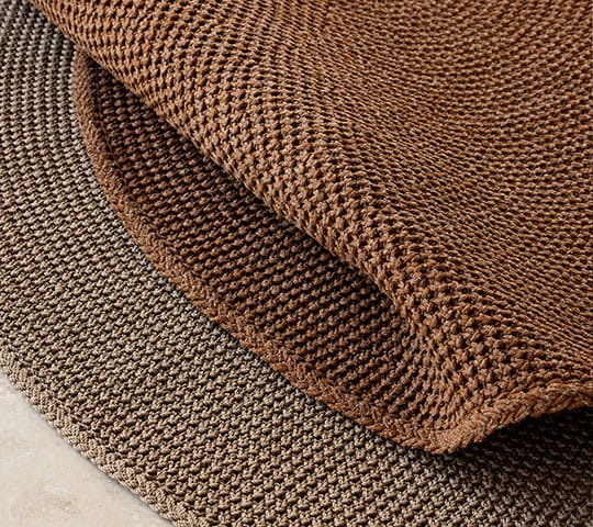 Knit teppe Ø200 cm, Umber brown (Soft Rope) Cane-line