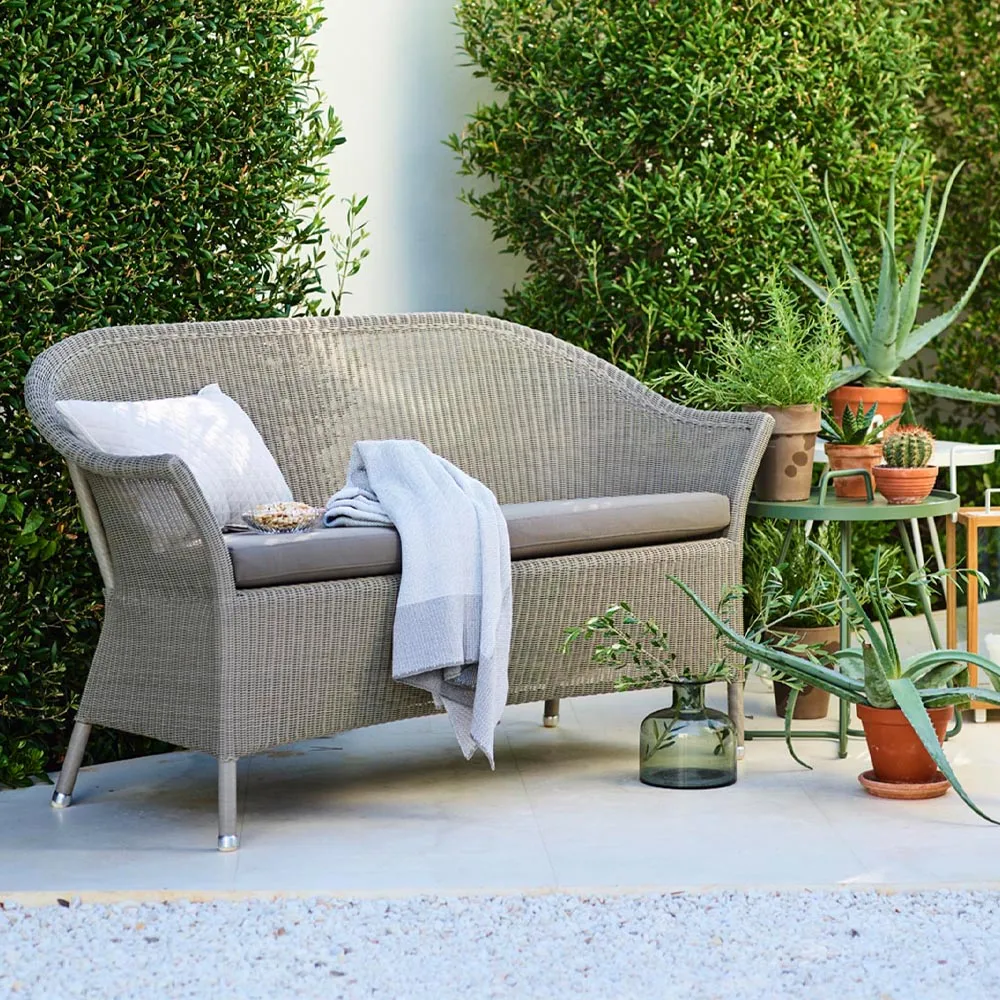 Lansing sofa 2-seter weave, Taupe Cane-line