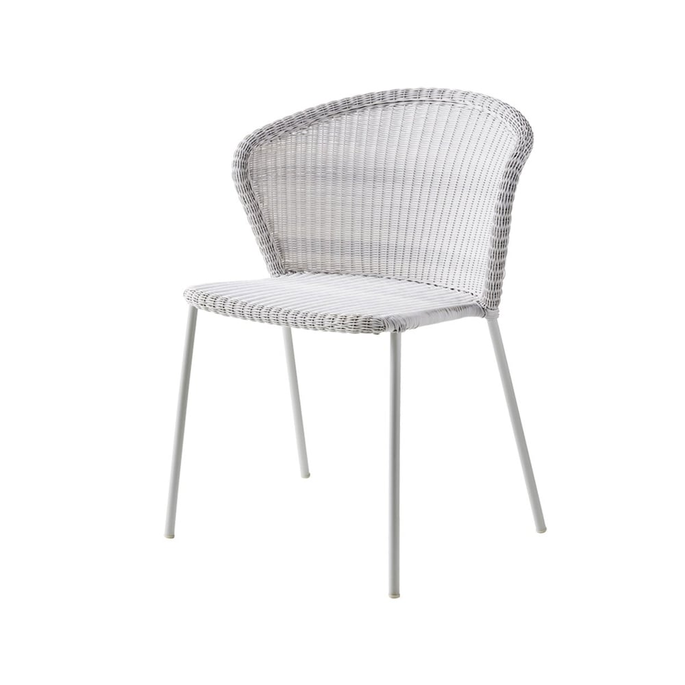 Cane-line Lean stol White grey, Cane-Line weave