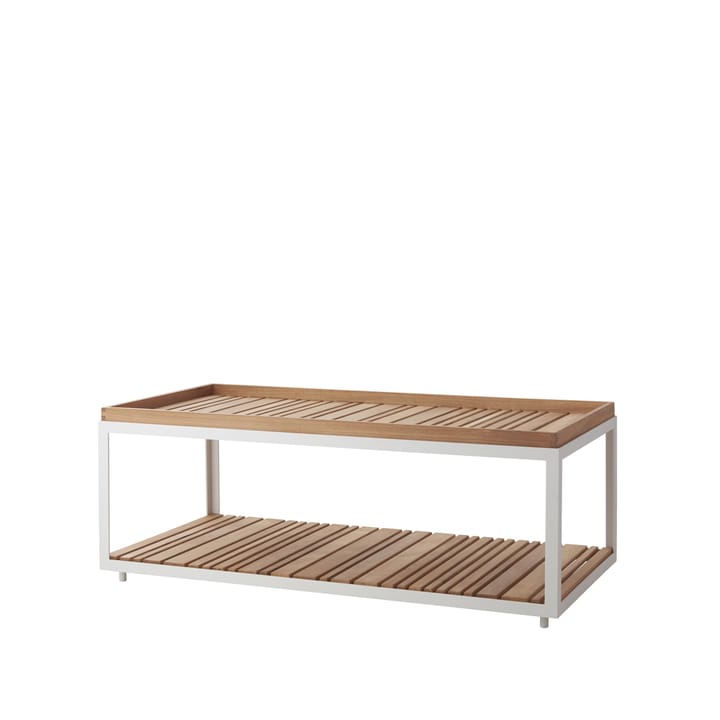 Level sofabord teak 62x122 cm - White - Cane-line