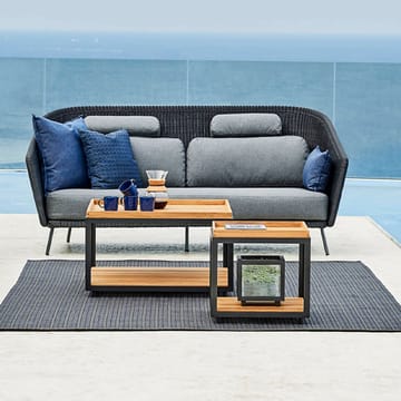 Mega 2-seters sofa - Graphic, grå puter - Cane-line