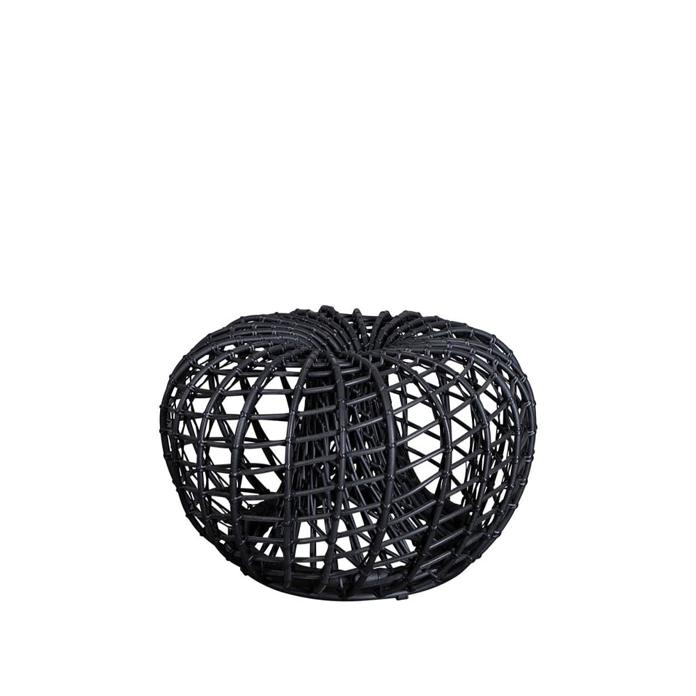 Cane-line Nest bord/fotpall Lava grey, liten