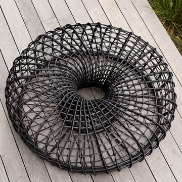 Nest bord/fotpall - Natural, stor, inkl. glasskive - Cane-line