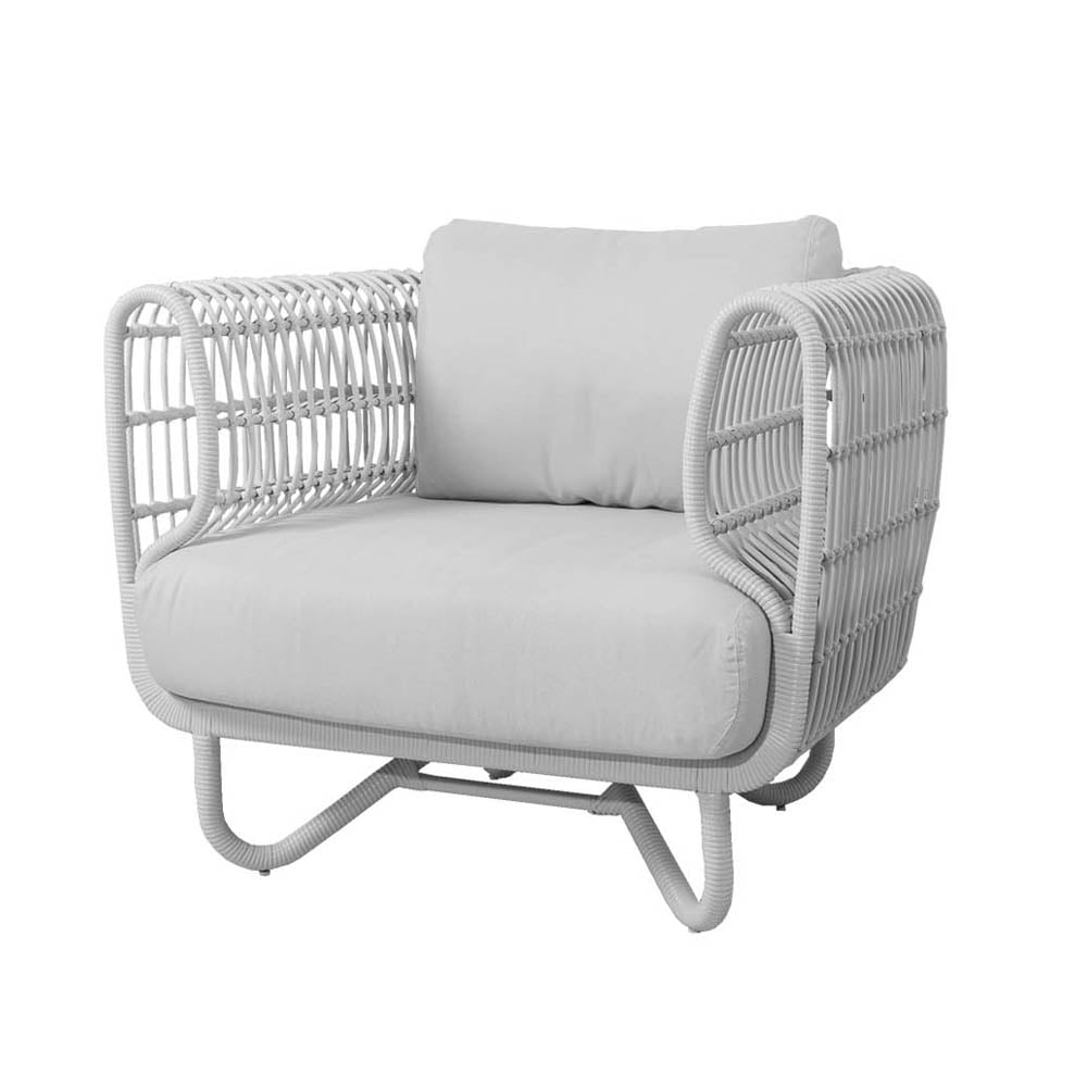Cane-line Nest Loungestol weave White, Cane-Line Natté white