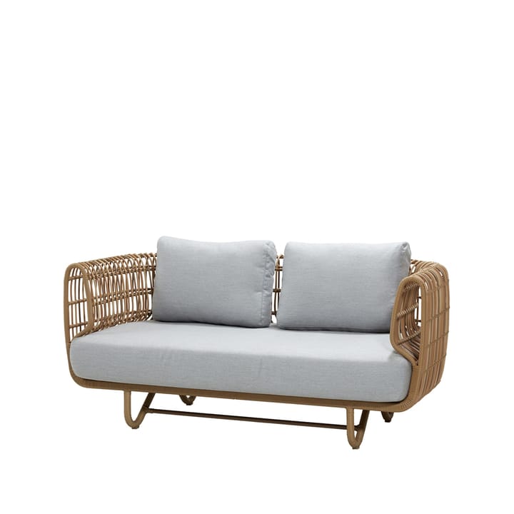 Nest sofa 2-seter - Natural, Cane-Line Natté grey - Cane-line