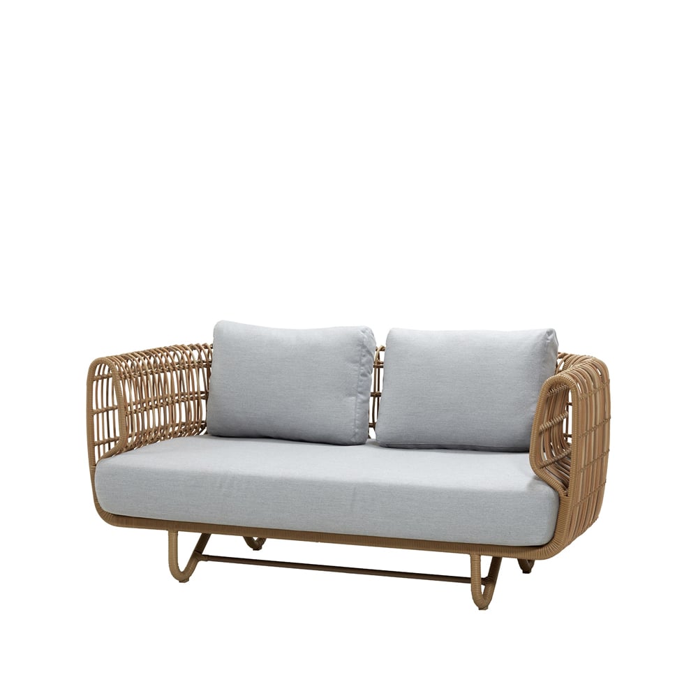 Cane-line Nest sofa 2-seter Natural, Cane-Line Natté grey