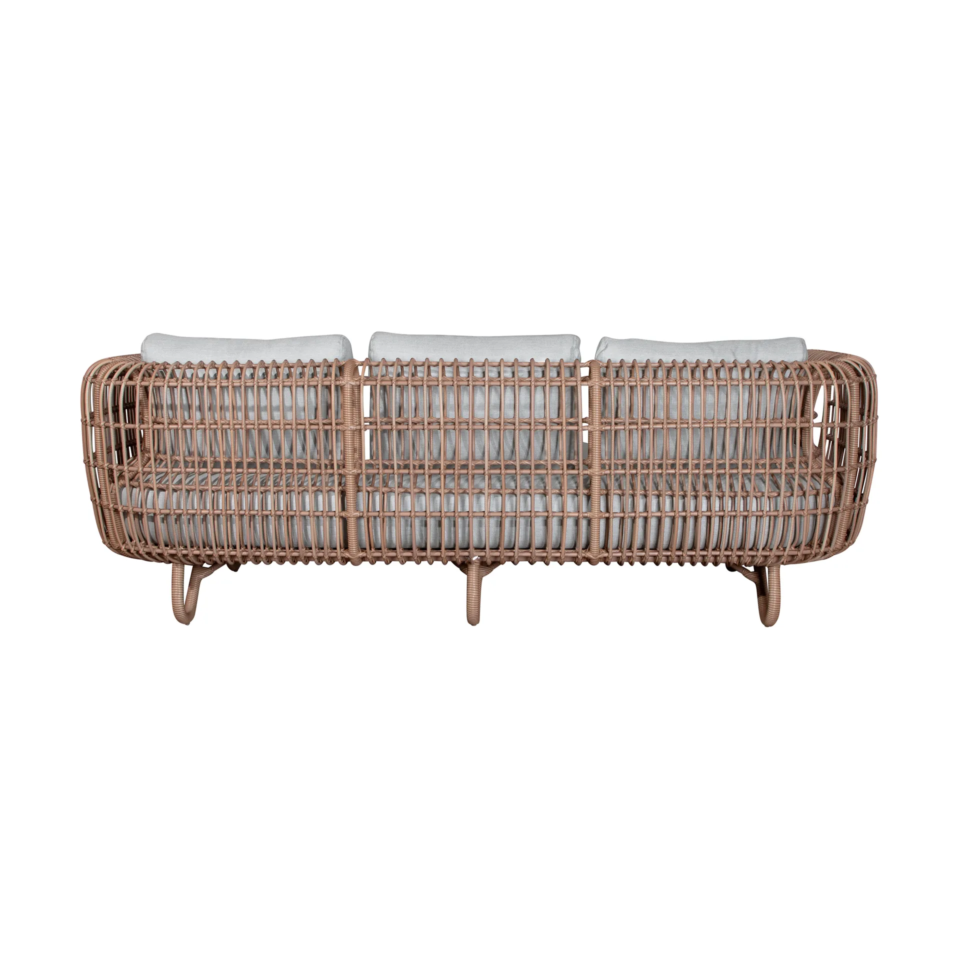 Nest sofa 3-seter weave, Natural, Cane-Line Natté light grey Cane-line