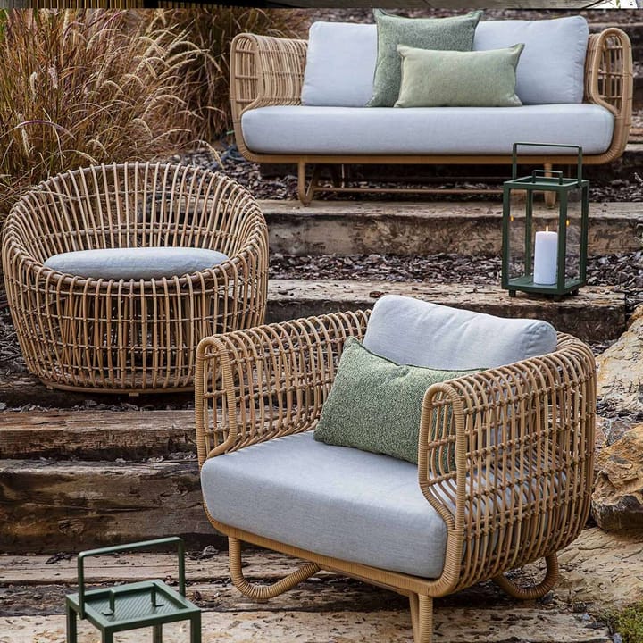 Nest sofa 3-seter weave, Natural, Cane-Line Natté light grey Cane-line
