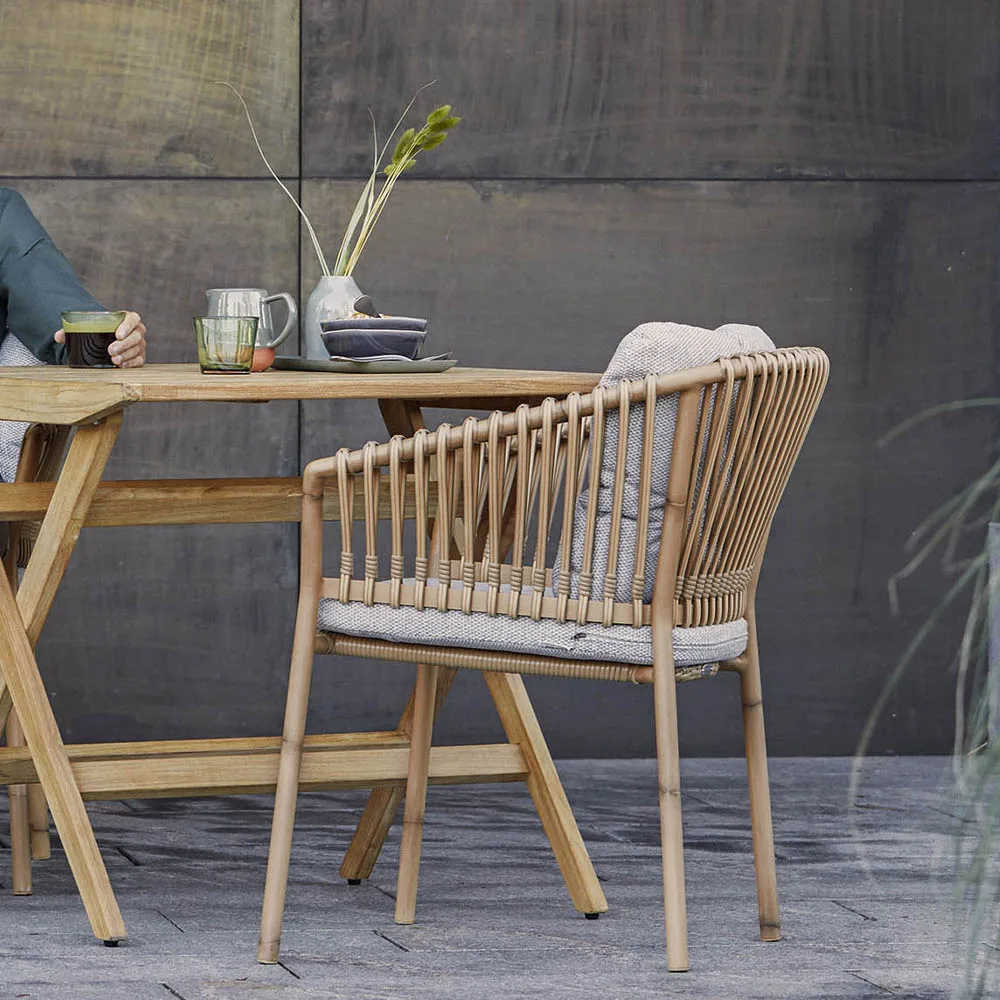 Ocean karmstol aluminium, Naturlig Cane-line