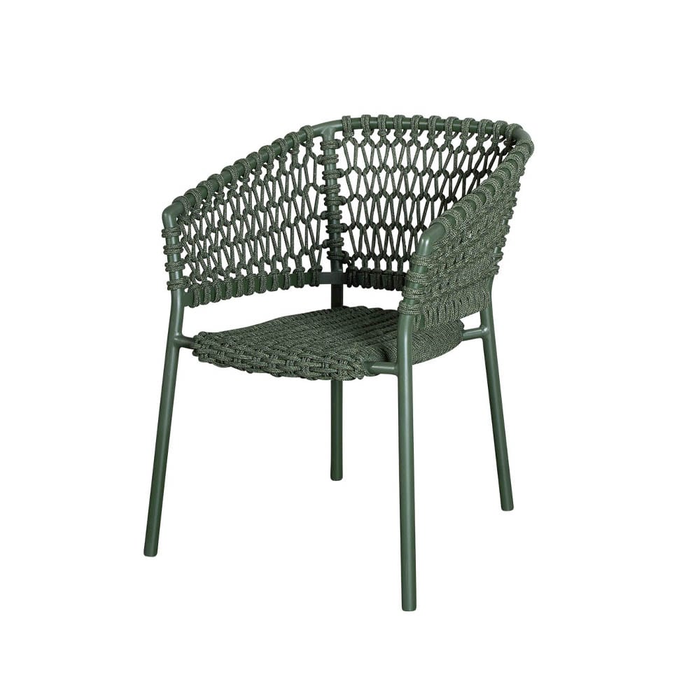 Cane-line Ocean karmstol soft rope Dark green
