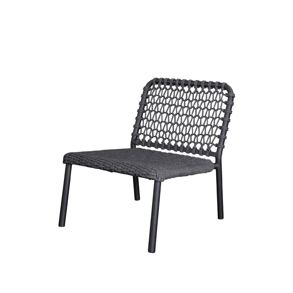 Cane-line, Trinity-sittepute svart, Sunbrella Night
