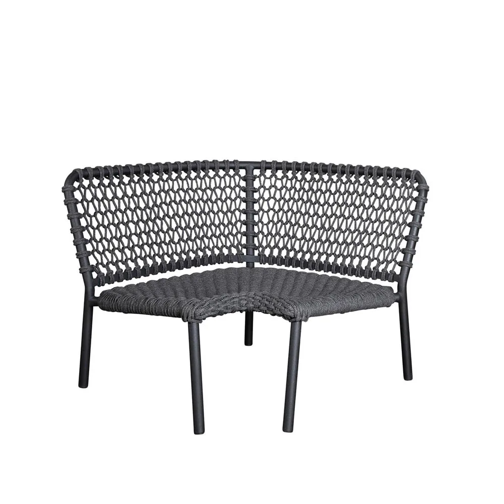 Ocean modulsofa, Dark grey, hjørnedel Cane-line