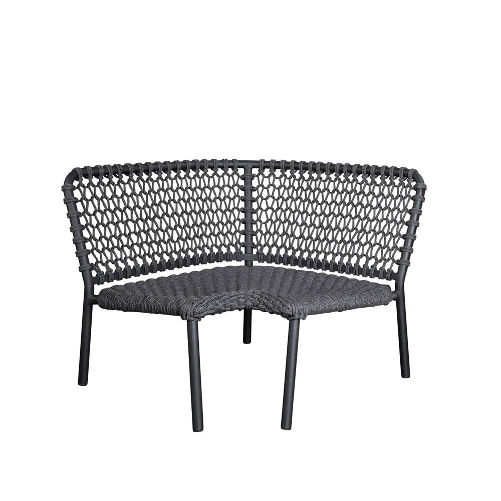 Cane-line Ocean modulsofa Dark grey, hjrnedel | Skandinavisk Design | Grå