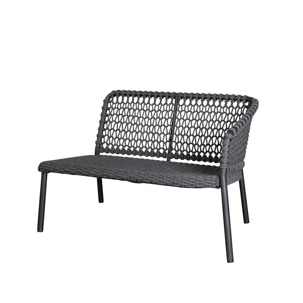 Cane-line Ocean modulsofa Dark grey, venstre | Skandinavisk Design | Grå