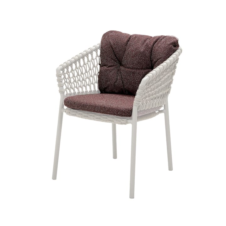Ocean/Basket/Moments putesett stol, Wove dark bordeaux Cane-line