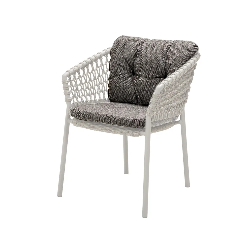 Ocean/Basket/Moments putesett stol, Wove dark grey Cane-line
