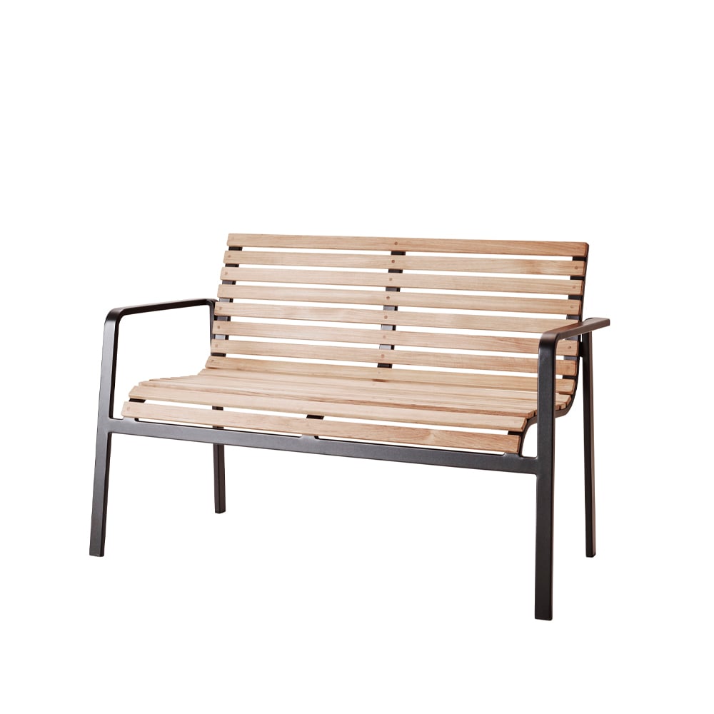 Cane-line Parc benk Lava grey, teak