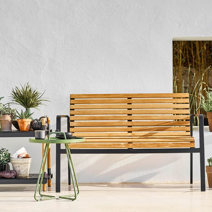 Parc benk, Lava grey, teak Cane-line