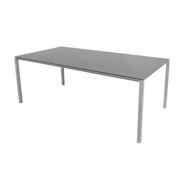Pure bord 200x100 cm Basalt grå-taupe - Cane-line