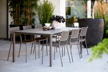 Pure bord 200x100 cm Basalt grå-taupe - Cane-line