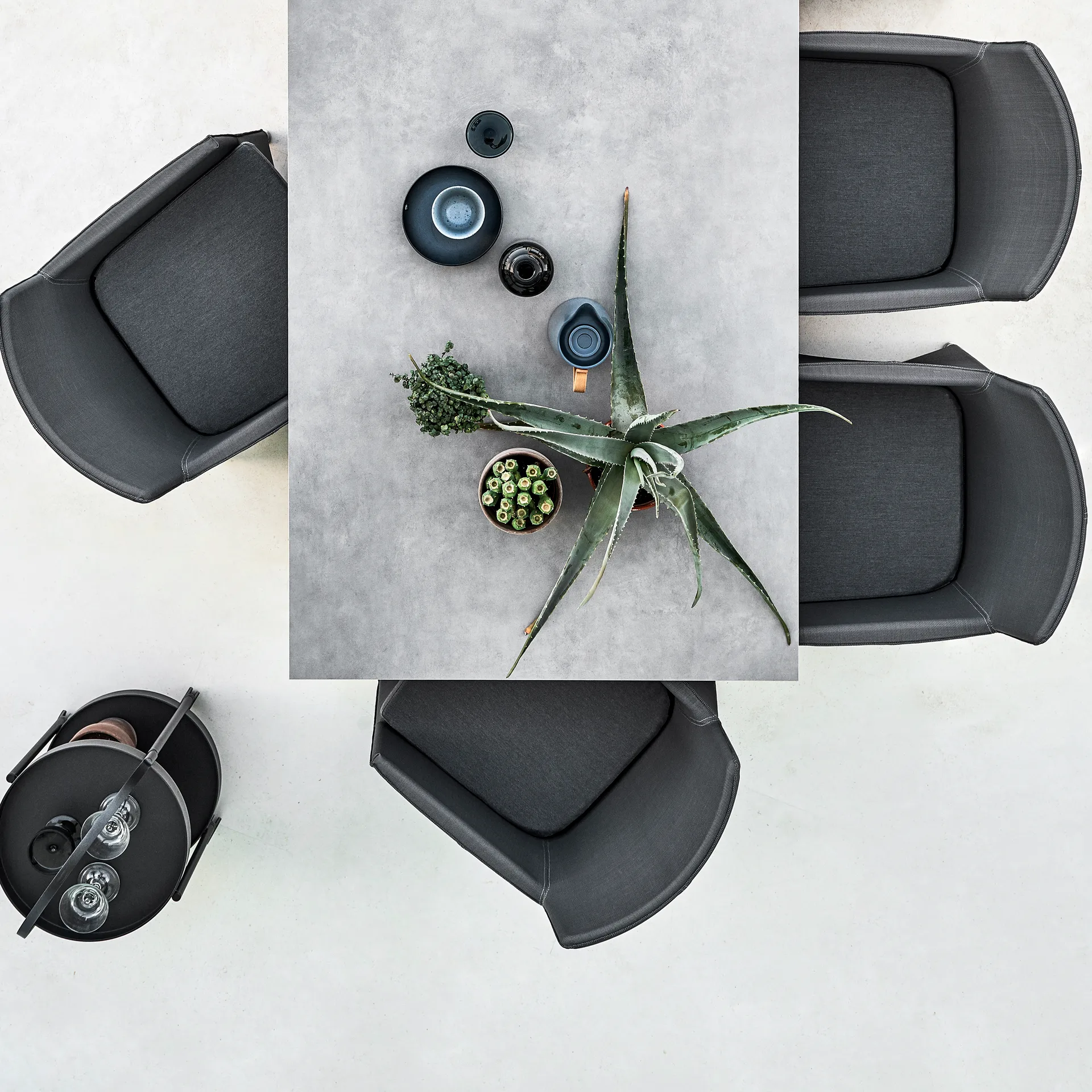 Pure bord 200x100 cm Betong grå-taupe Cane-line