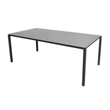 Pure bord 200x100 cm Betonggrå-lavagrå - Cane-line