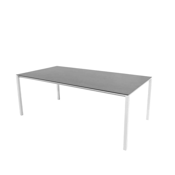 Pure spisebord - Basalt grey-hvit 200x100 cm - Cane-line