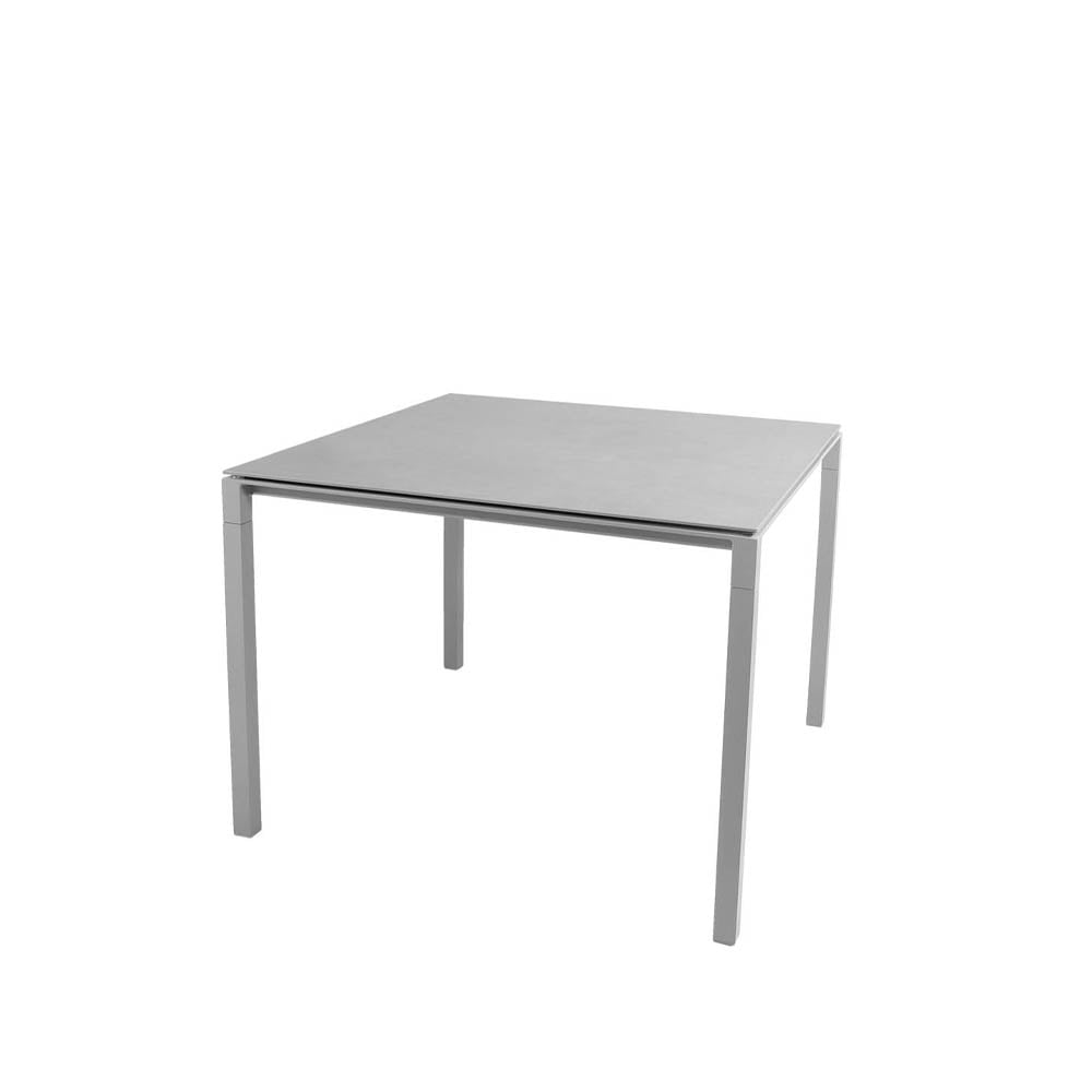 Cane-line Pure spisebord Concrete grey-lysegrå 100x100 cm