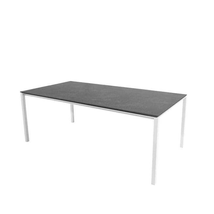 Pure spisebord - Fossil black-hvit 200x100 cm - Cane-line