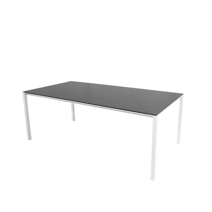 Pure spisebord - Nero-hvit 200x100 cm - Cane-line