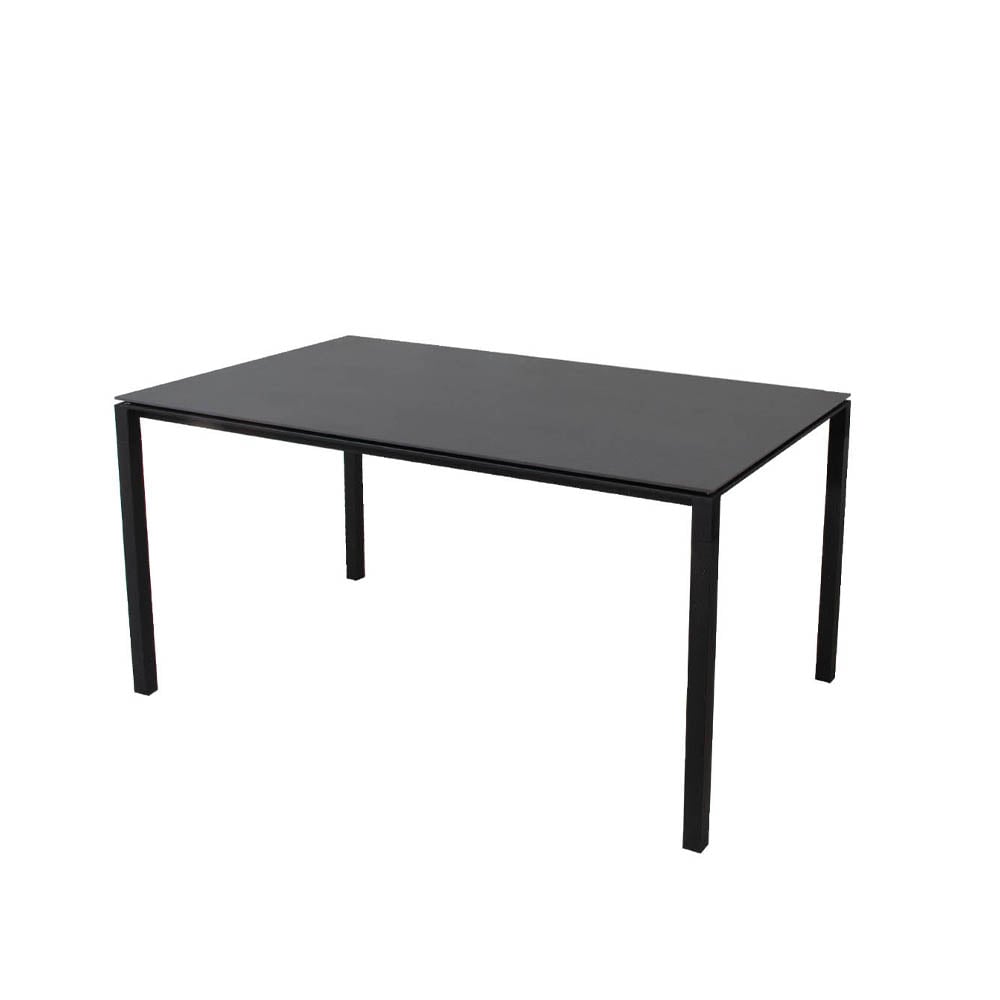 Cane-line Pure spisebord Nero-lava grey 150x90 cm