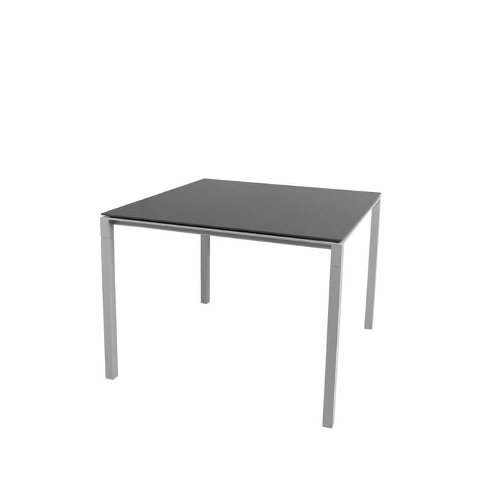 Pure spisebord - Nero-lysgrå 100x100 cm - Cane-line