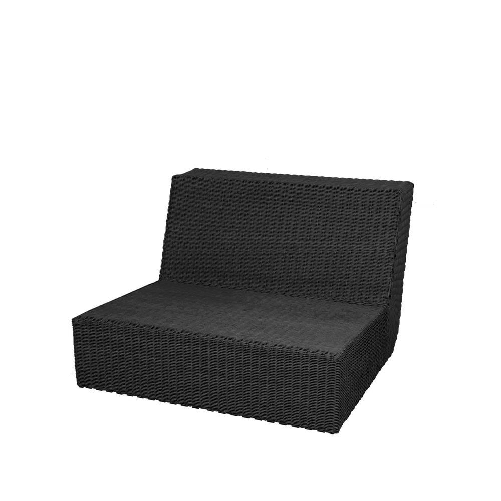 Cane-line Savannah modulsofa Black, enkel | Skandinavisk Design | Svart