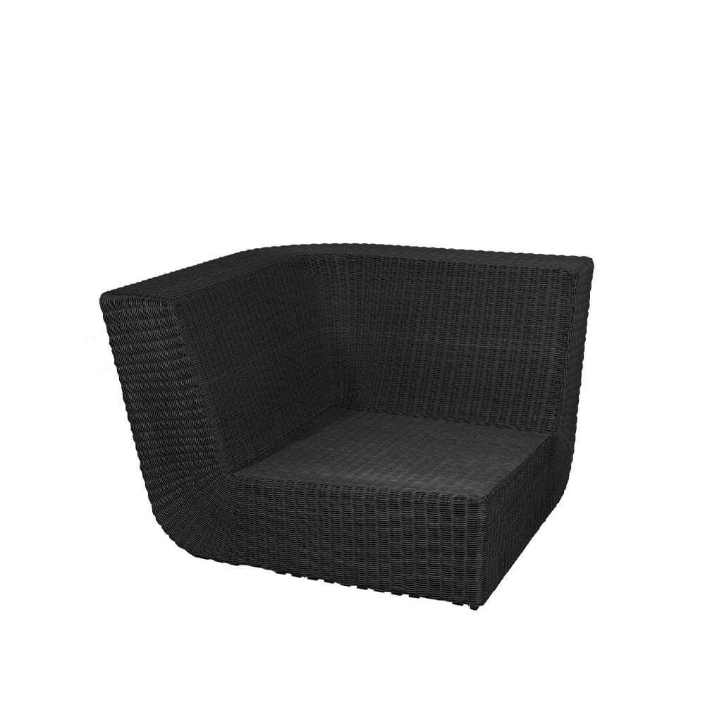 Cane-line Savannah modulsofa Black, hjrne | Skandinavisk Design | Svart