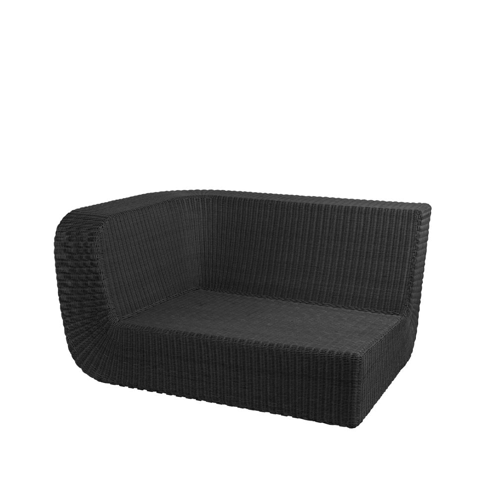 Cane-line Savannah modulsofa Black, hyre | Skandinavisk Design | Svart