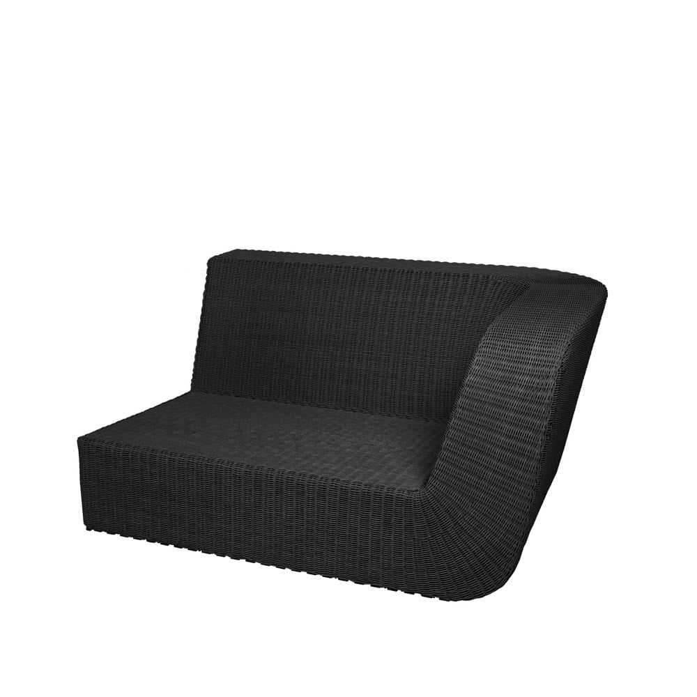 Cane-line Savannah modulsofa Black, venstre