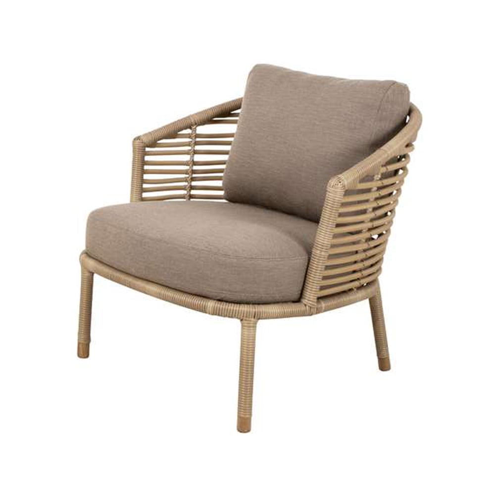 Cane-line Sense Loungestol Cane-Line Natté taupe, natural, inkl taupe puter