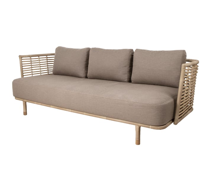 Sense sofa 3-seter weave - AirTouch taupe - Cane-line