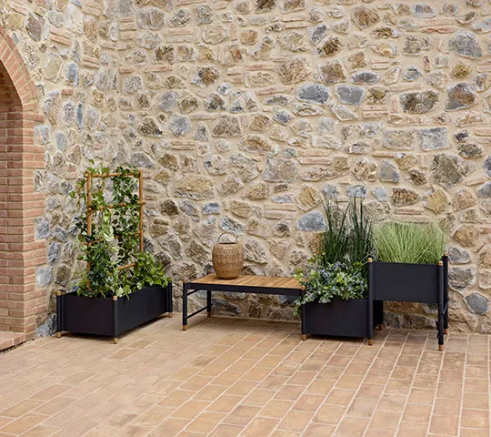 Sticks blomsterkasse 57x103 cm, Lava grey Cane-line