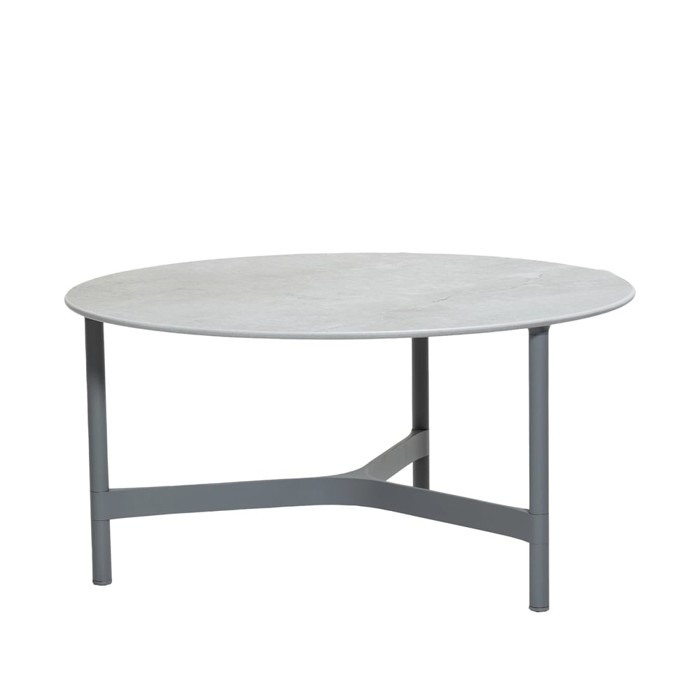 Twist sofabord Large Ø90 cm Fossil grey-light grey
