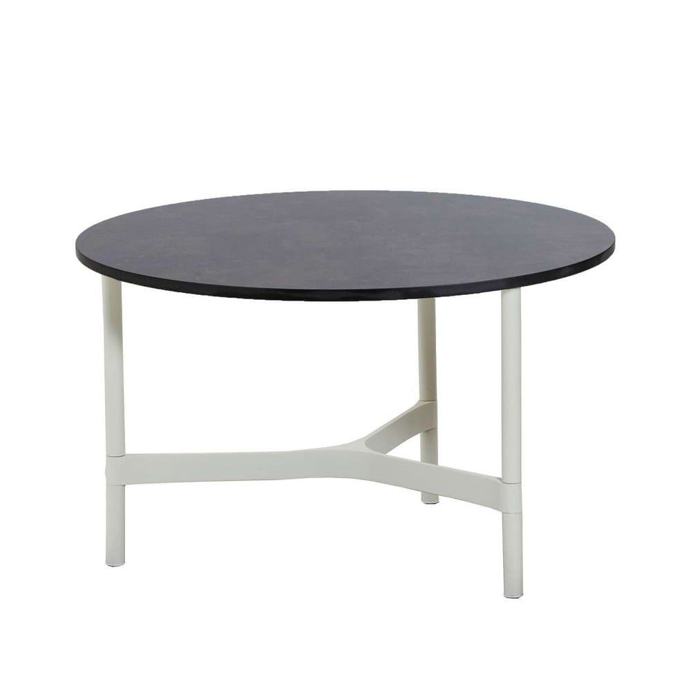 Cane-line Twist sofabord Medium Ø70 cm Dark grey-white
