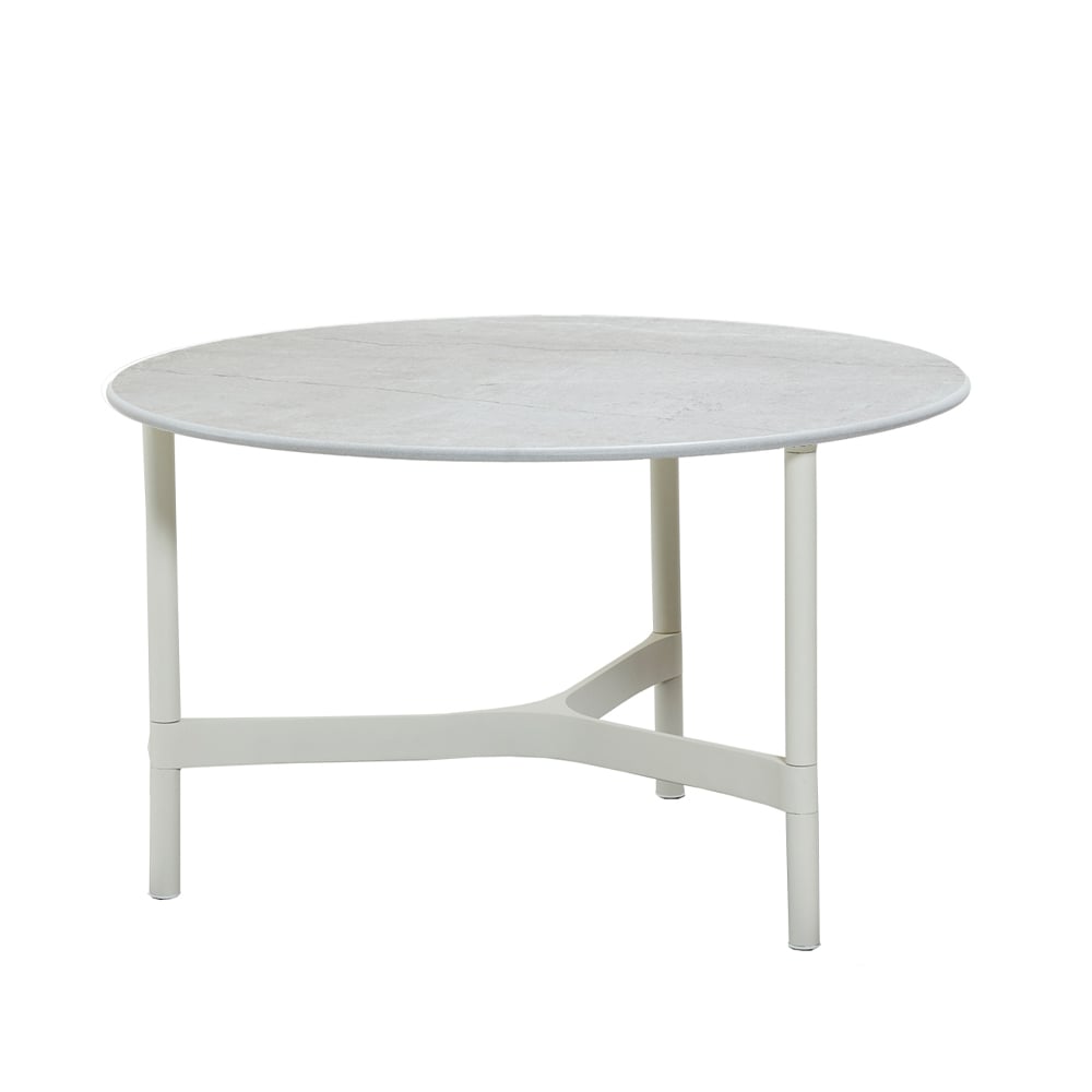 Cane-line Twist sofabord Medium 70 cm Fossil grey-white