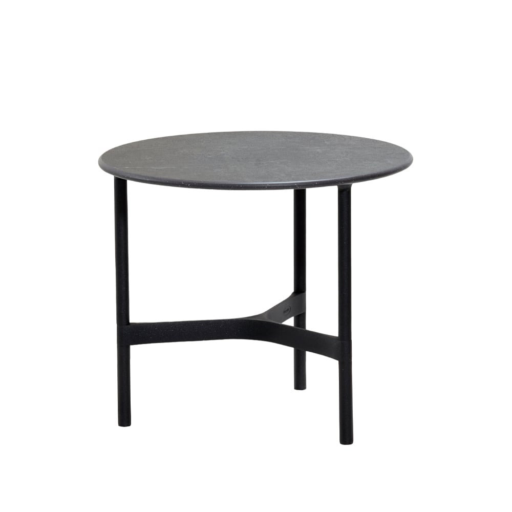 Cane-line Twist sofabord Small 45 cm Fossil black-lava grey