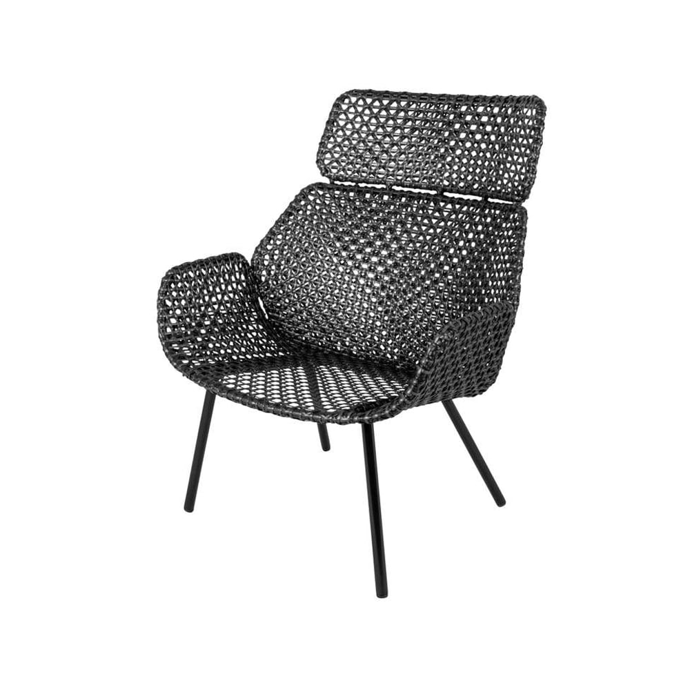 Cane-line Vibe Highback stol Black