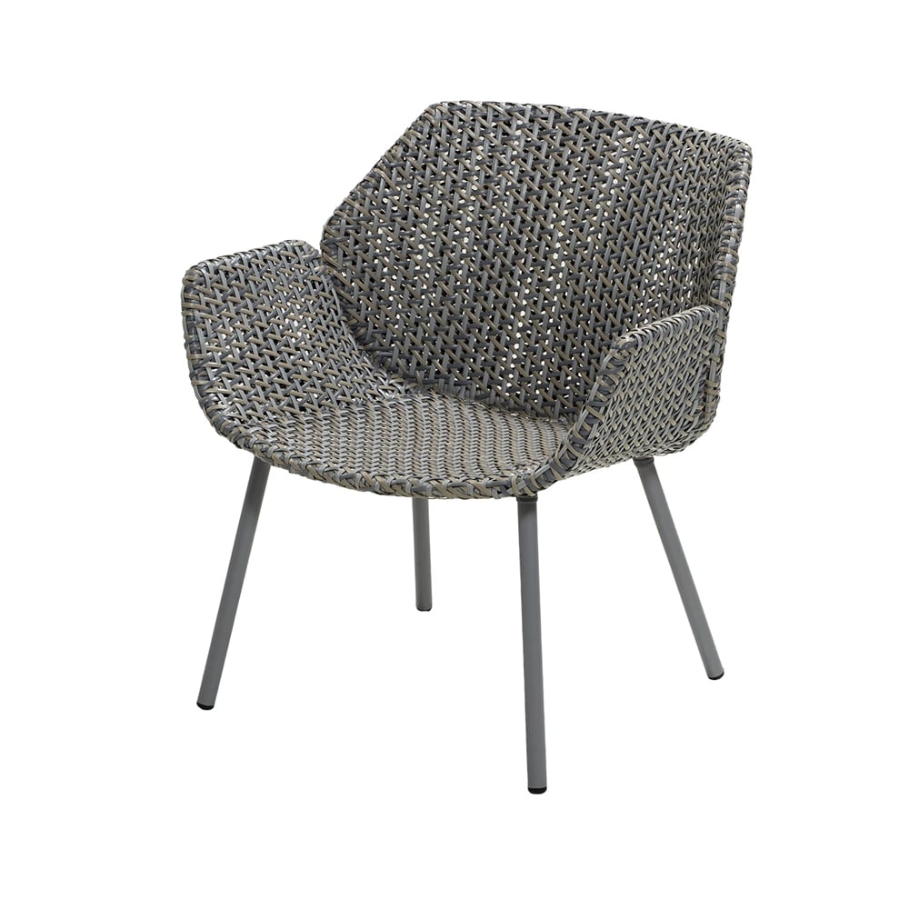 Cane-line Vibe loungetol Light grey/grey/taupe | Skandinavisk Design | Hagestoler | Grå