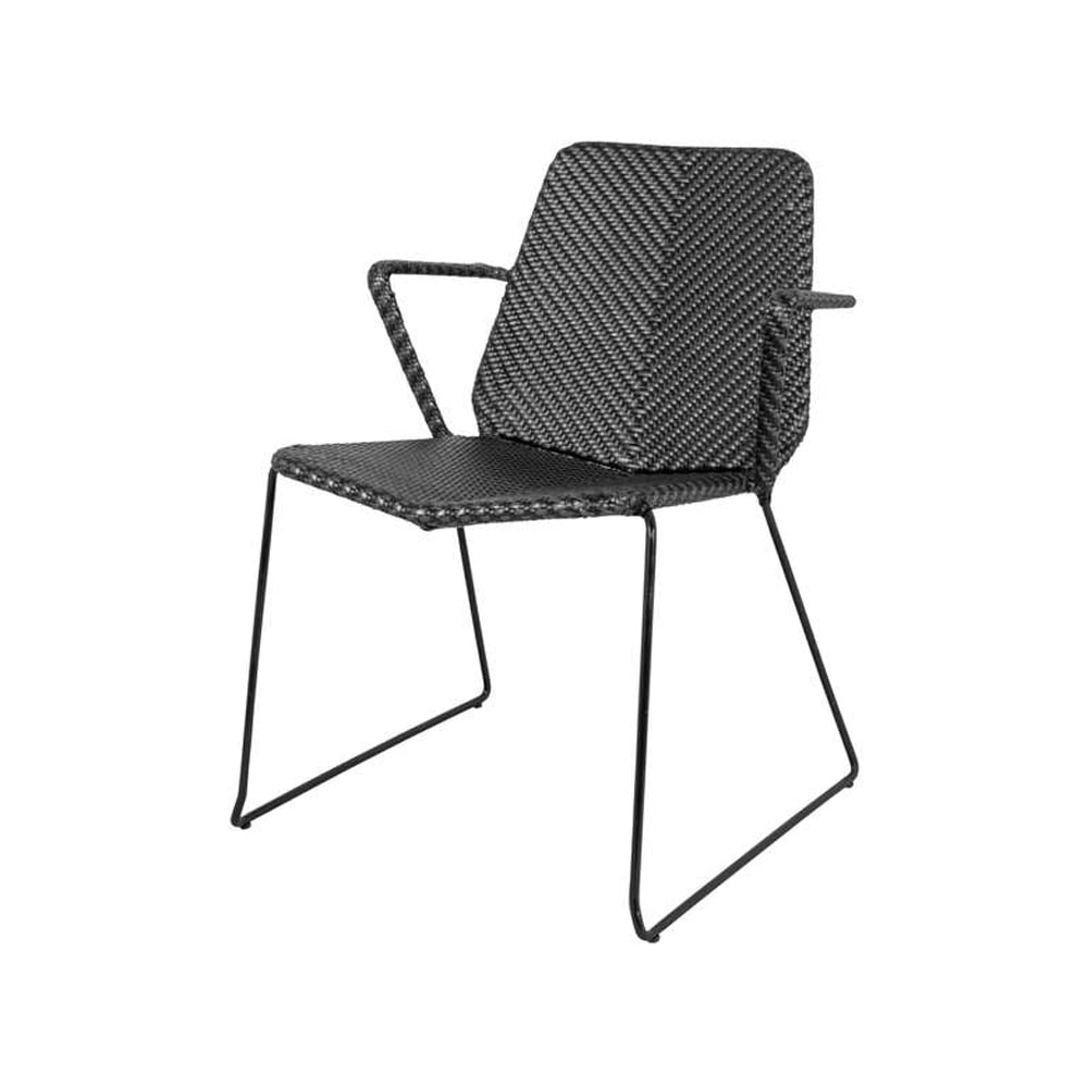 Cane-line Vision karmstol Black | Skandinavisk Design | Hagestoler | Svart