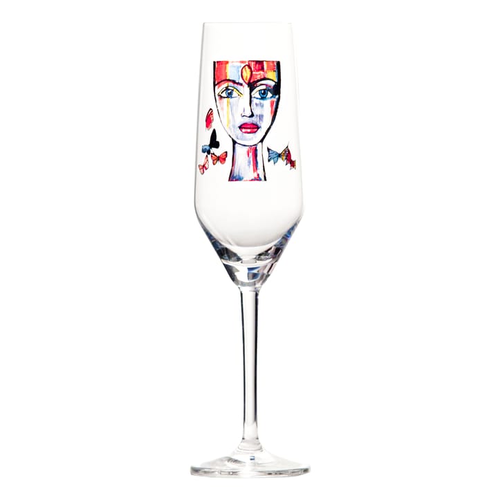 Butterfly Messenger champagneglass - 30 cl - Carolina Gynning