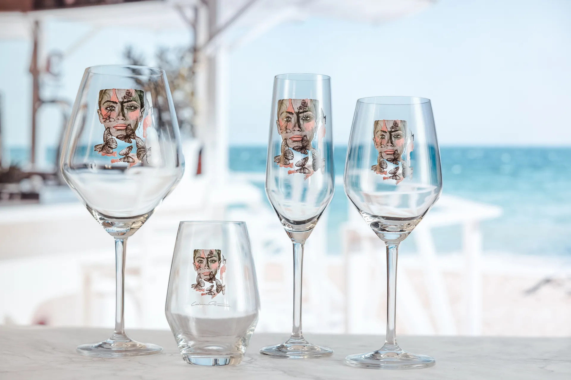 Butterfly Queen rødvinsglass, 75 cl Carolina Gynning