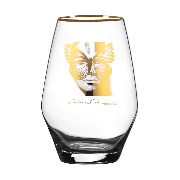 Golden Butterfly allglass drikkeglass 35 cl - Gold - Carolina Gynning