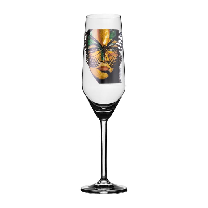 Golden Butterfly champagneglass 30 cl - Clear - Carolina Gynning